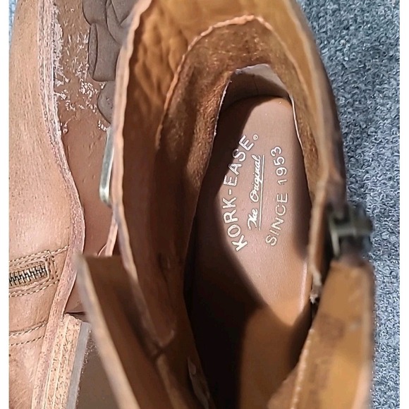 Kork Ease Korks Boots Women's 9 Leather Buckle Bootie Brown  Boho Chic - Picture 10 of 11